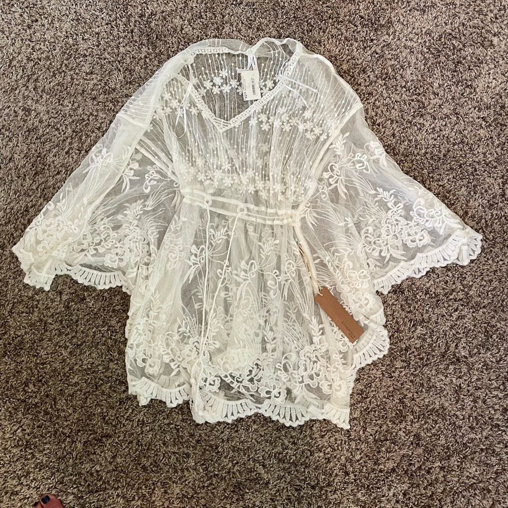 Brand new lace pool coverup.